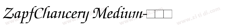 ZapfChancery Medium字体转换
